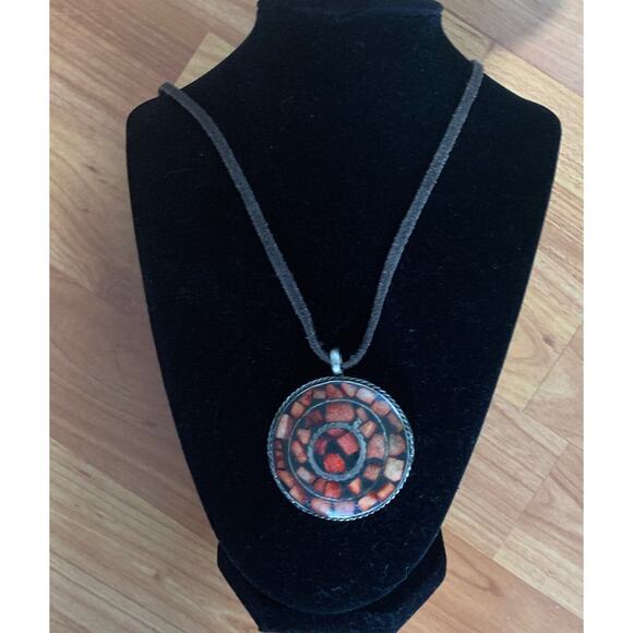Red Stones‎ old necklace - Picture 1 of 2